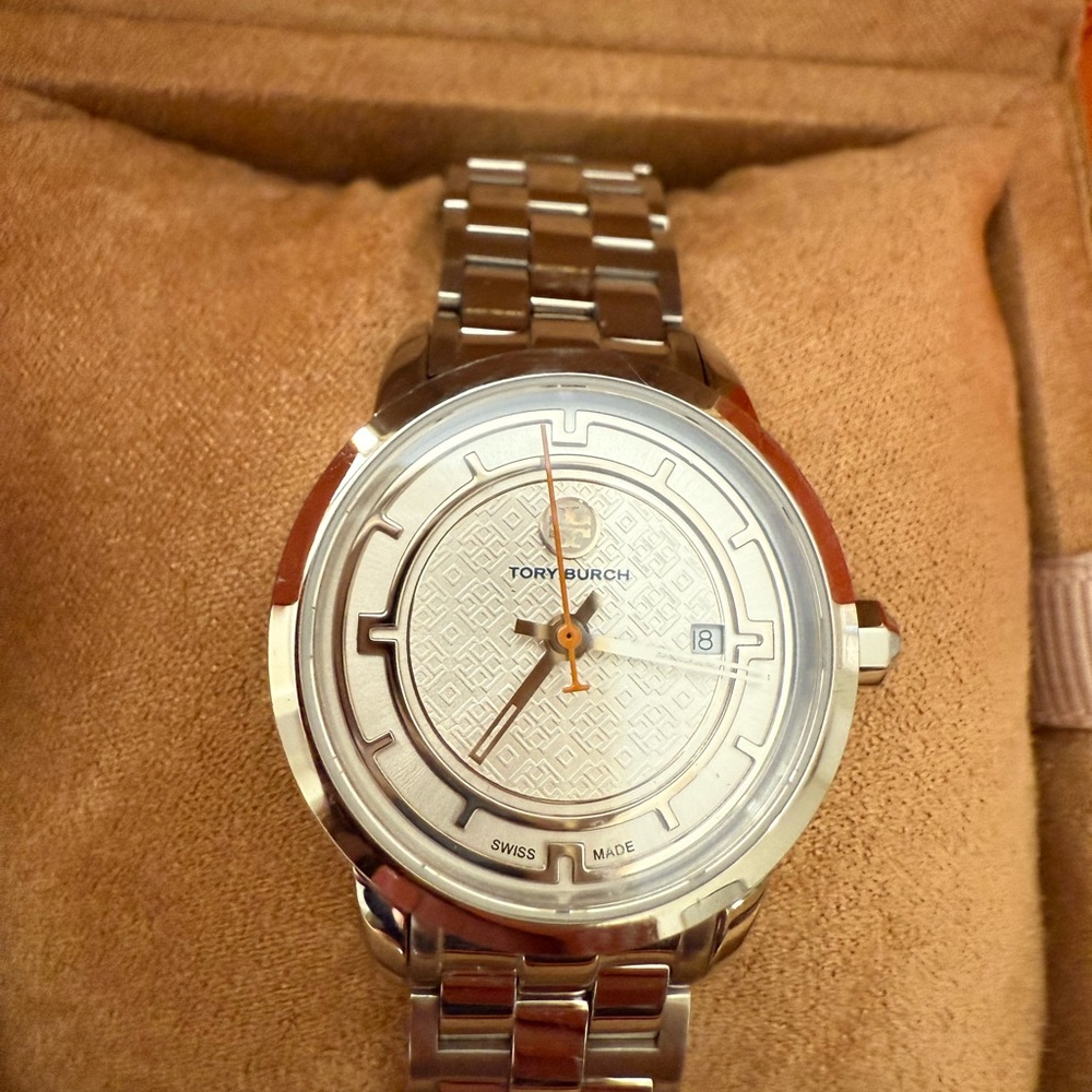 Tory Burch Silver Stainless Steel Watch